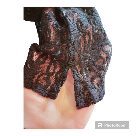 Jacob Black Lace Long Sleeve Top - Picture 4 of 6